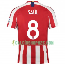 Atlético Madrid Saul 8 Maglia Prima 2019/2020 Manica Corta